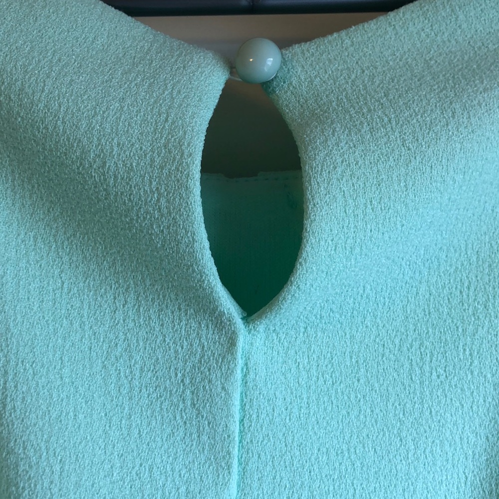 Sea green spring dress - Picture 3 of 4